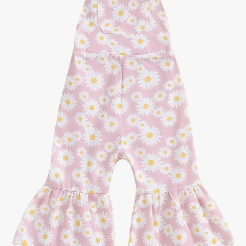 NWT Pink Floral Ruffle Jumpsuit
